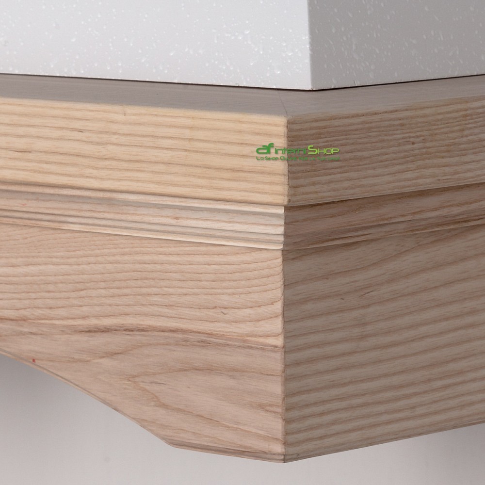 Acquista online Cappa cucina legno AGNY 90 frassino grezzo - camino bianco mot  HIP52 Coppari